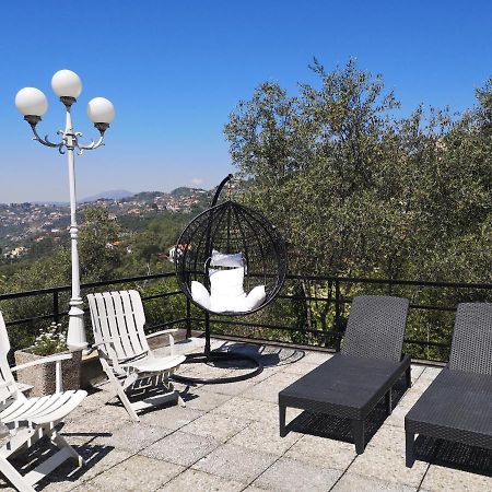 La Vivagna - Casa Vista Mare Tra Gli Ulivi Villa Leivi Bagian luar foto