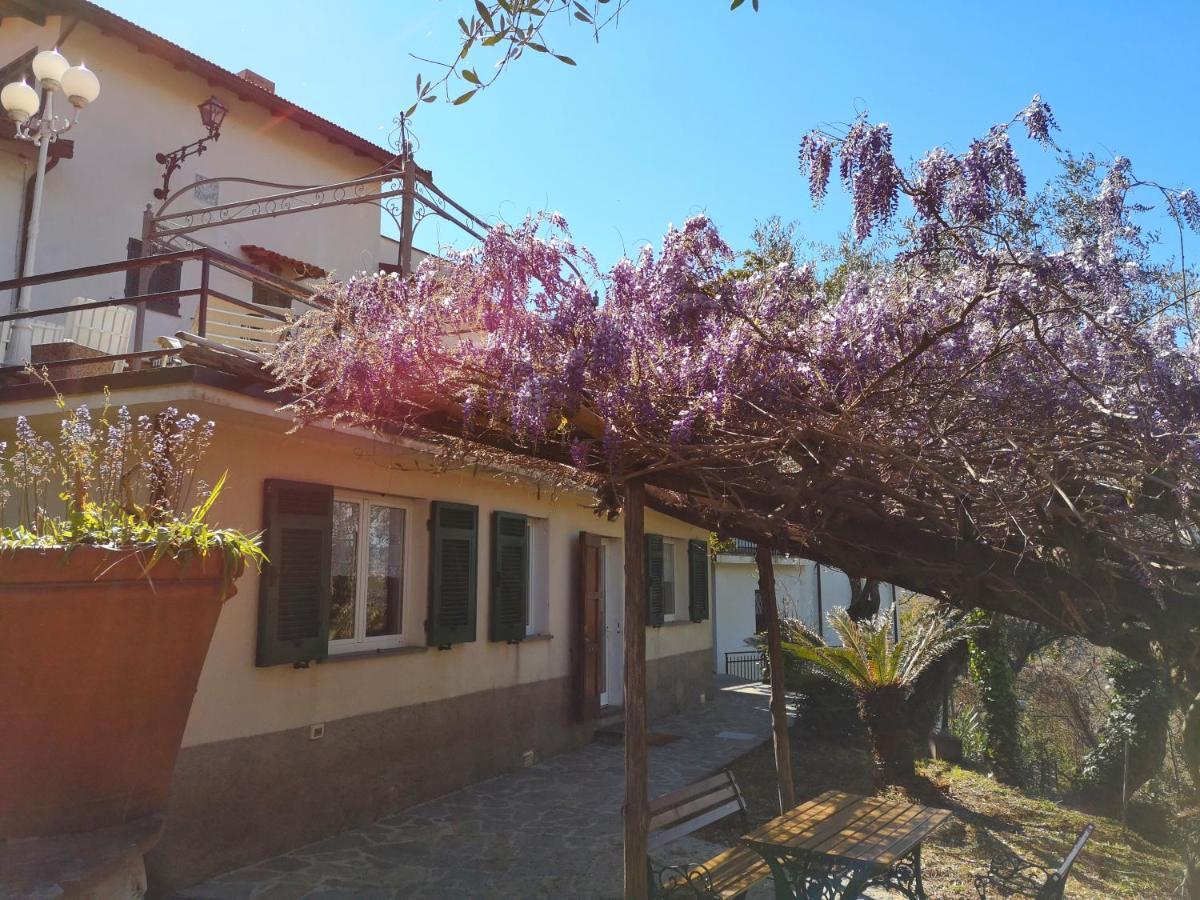 La Vivagna - Casa Vista Mare Tra Gli Ulivi Villa Leivi Bagian luar foto