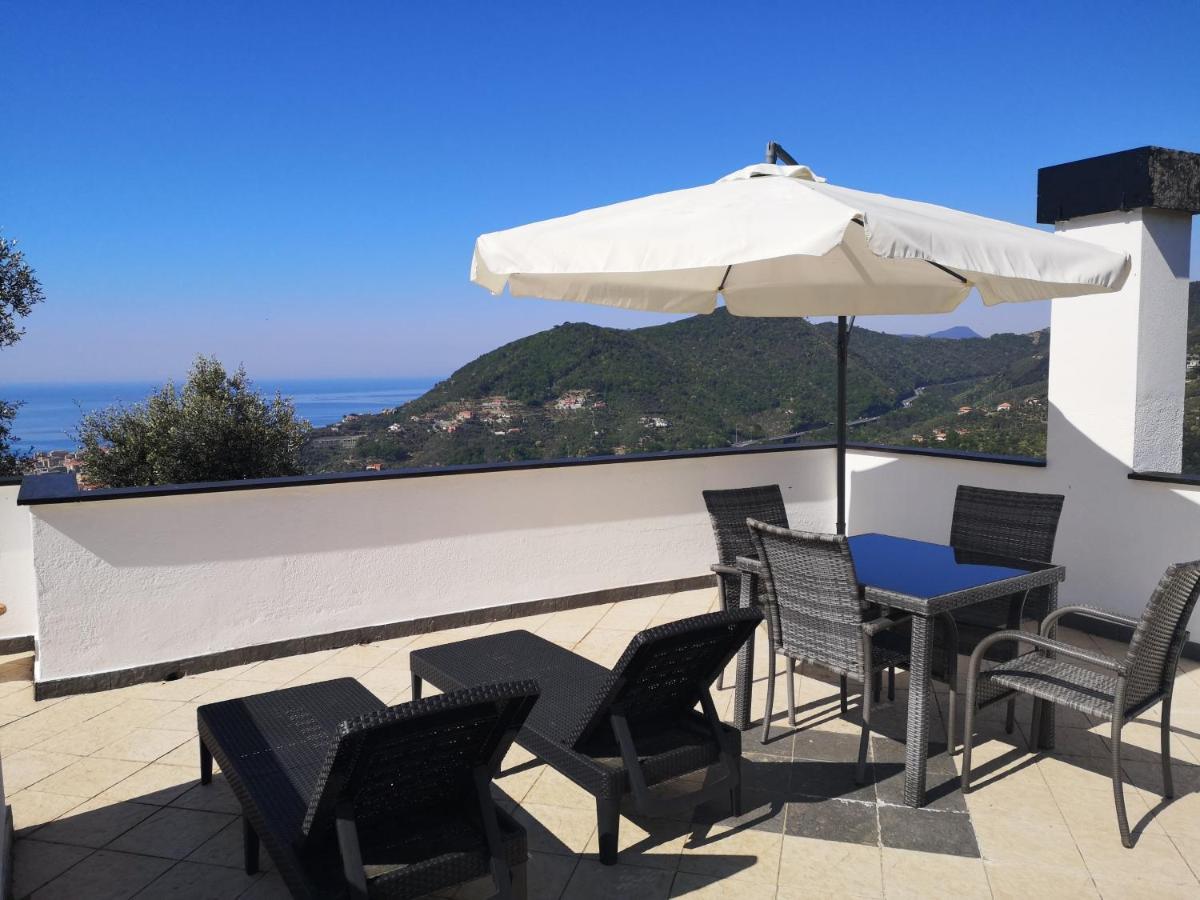 La Vivagna - Casa Vista Mare Tra Gli Ulivi Villa Leivi Bagian luar foto
