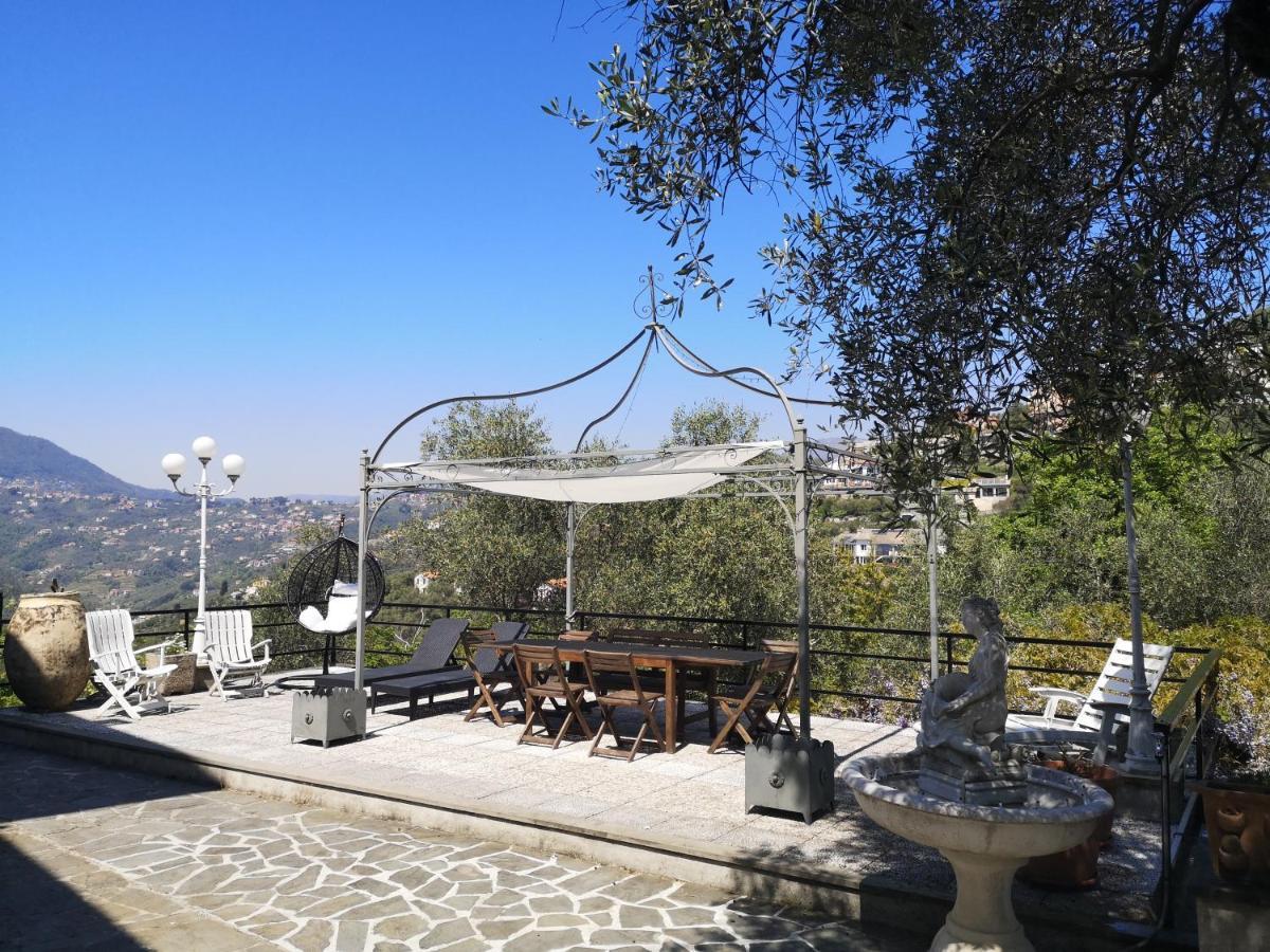 La Vivagna - Casa Vista Mare Tra Gli Ulivi Villa Leivi Bagian luar foto