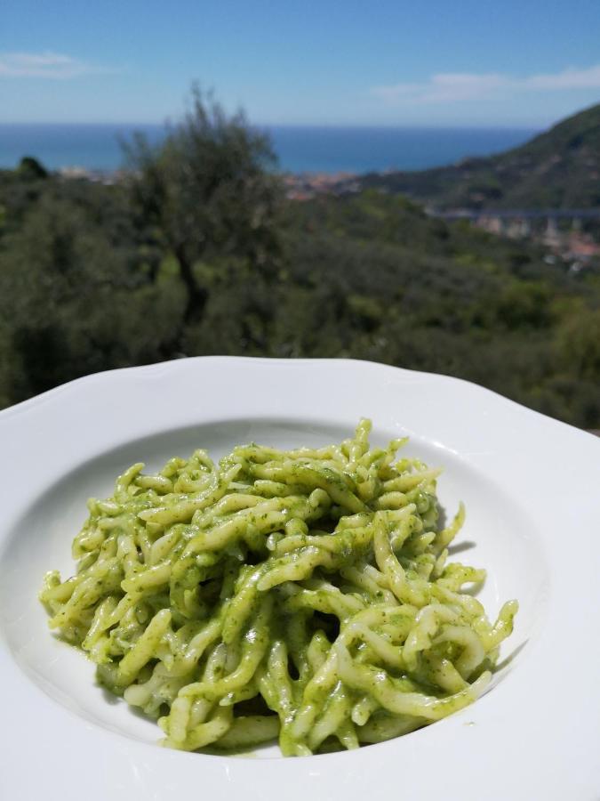 La Vivagna - Casa Vista Mare Tra Gli Ulivi Villa Leivi Bagian luar foto