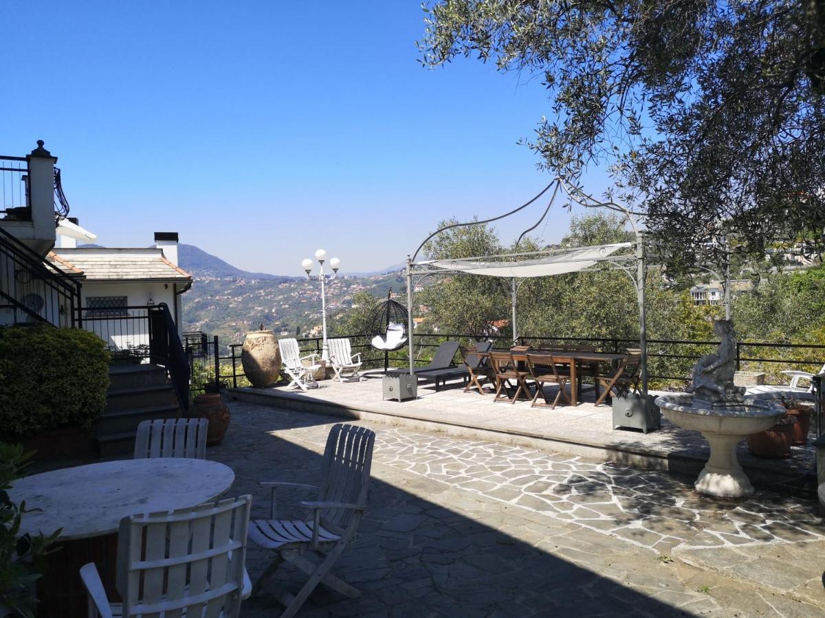 La Vivagna - Casa Vista Mare Tra Gli Ulivi Villa Leivi Bagian luar foto